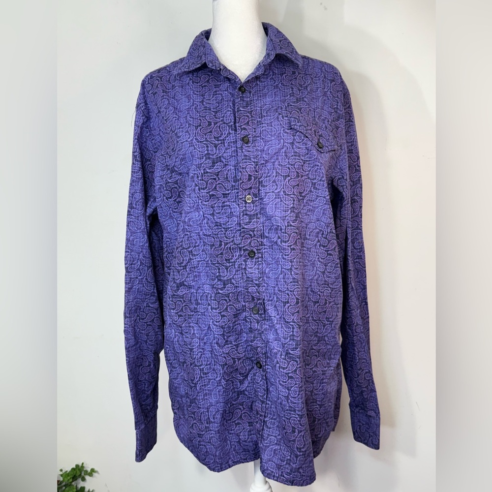 Made Cam Newton Purple Paisley Men's Shirt long sleeve shirt